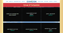 Desktop Screenshot of exhicongroup.com