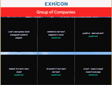 Tablet Screenshot of exhicongroup.com